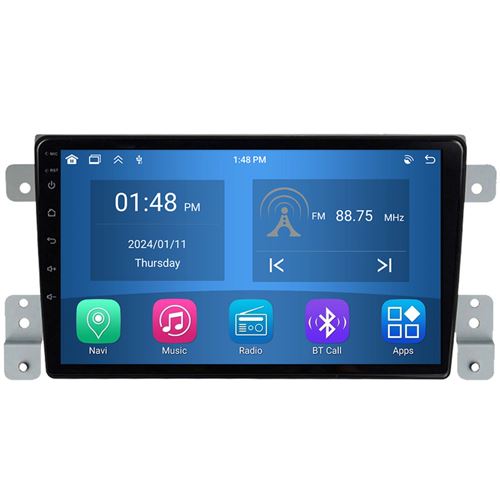 Autoradio RoverOne® Bluetooth CarPlay Android Auto Navigation 4Go RAM 64Go ROM pour Suzuki Grand Vitara 3 2005-2015