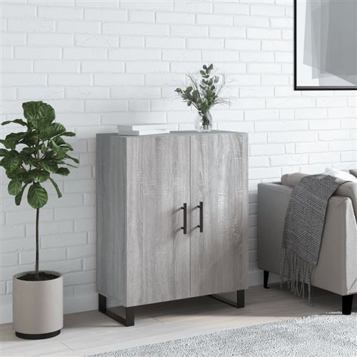 vidaXL - Buffet - Sonoma - Gris - 69,5x34x90 cm - Image 3