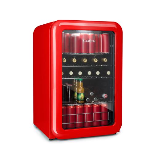 PopLife Getränkekühler Kühlschrank 0-10°C Retro-Design