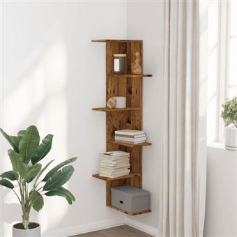 Étagère d'angle - en bois ou en verre
