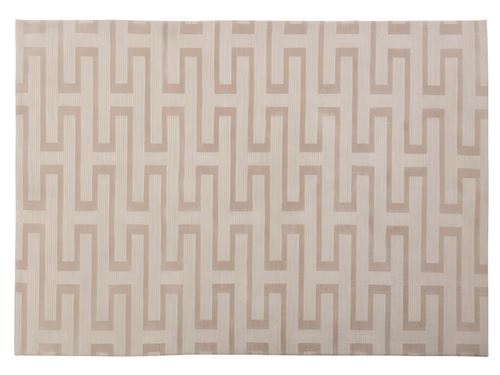 Tapis tissé jacquard effet fait main MALEK - 200 x 290 cm - Beige clair