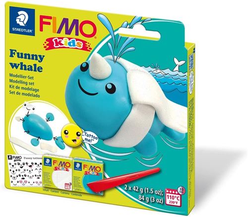 FIMO Kit de modelage kids 'Funny whale', blister