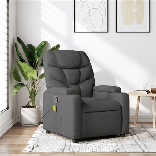 Non Communiqué Gris Vidaxl Fauteuil De Massage, Relaxation Tissu Foncé