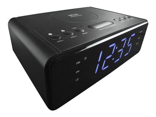 DENVER CRQ-100 - Radio-réveil - - chargement sans fil