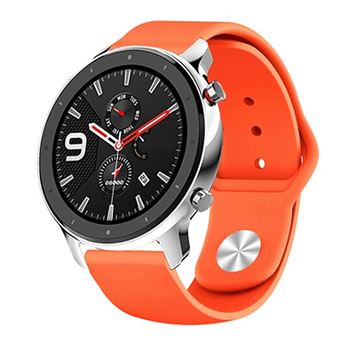 Strap-it Bracelet sport - compatible pour Xiaomi - compatible pour Amazfit GTR (orange) - 42mm - 1