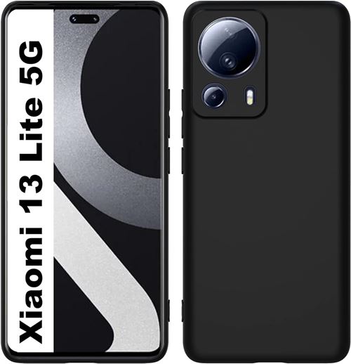 Coque Silicone Noir Pour Xiaomi 13 Lite Little Boutik©