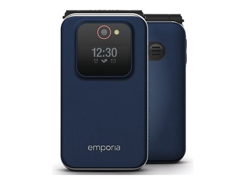 emporiaJOY - Téléphone de service - RAM 64 Mo / Mémoire interne 128 Mo - microSD slot - 240 x 320 pixels - rear camera 2 MP - myrtille