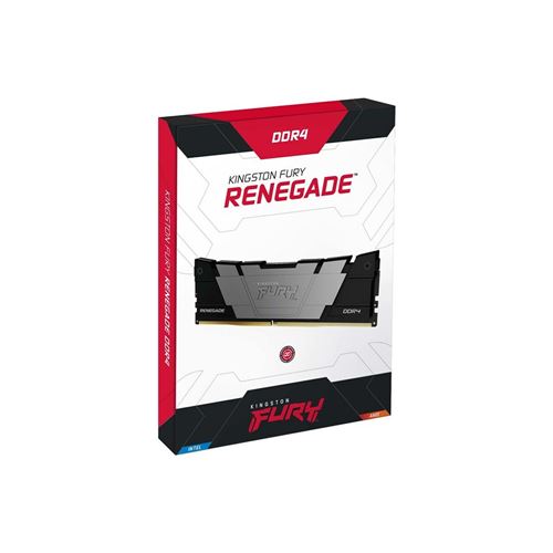 Kingston FURY Renegade - DDR4 - kit - 32 Go: 2 x 16 Go - DIMM 288 broches - 3600 MHz / PC4-28800 - CL16 - 1.35 V - mémoire sans tampon - non ECC - noir