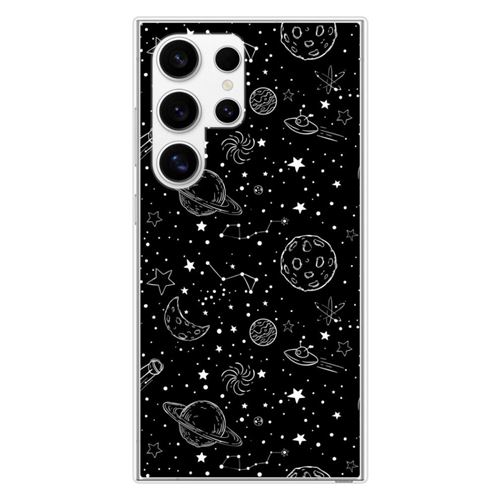 Coque en silicone imprimée compatible Samsung Galaxy S24 Ultra Galaxy draw