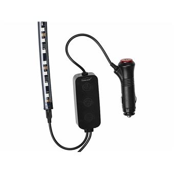Lumières Intérieures de Voiture, Bande Lumineuse de Voiture LED, avec Contrôle de l'Application Bluetooth, Kits de Lumière Ambiante de Voiture de Synchronisation de Musique Multicolore