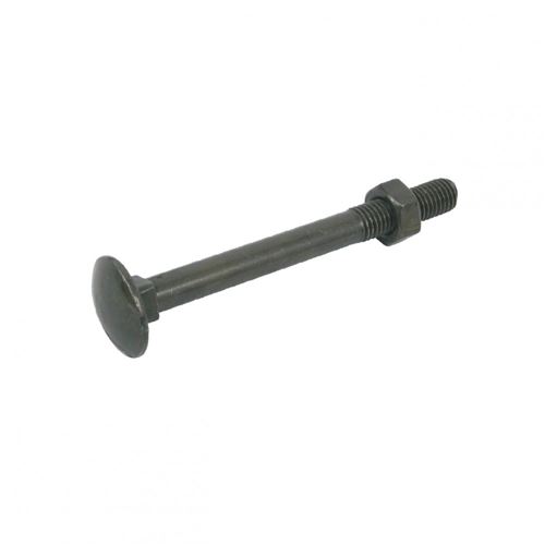 Non Communiqué Zingué Lot De 8 Boulons Tête Bombée Acier L.45 X Diam.7 Mm Afbat