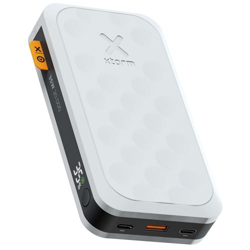 xtorm Fuel Series 5 - Banque d'alimentation - 20000 mAh - 35 Watt - PD, QC 3.0 - 3 connecteurs de sortie (USB, 2 x USB-C) - blanc