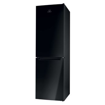 Réfrigérateur combiné 60cm 339l statique noir Indesit LI8S1EK - 1