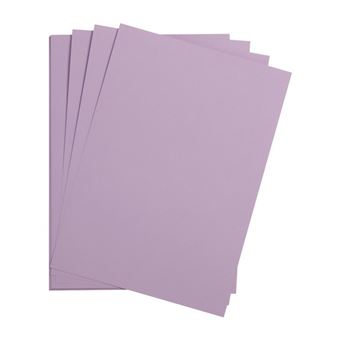 25 feuilles de papier - Lilas - A4 - 270g - Lisse - Dessin, loisirs créatifs - Maya - 1