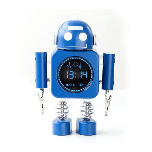 24€02 sur Réveil Enfant VORMOR avec Mini Horloge Numérique LCD Forme de  Robot - Bleu Foncé, Montre, Top Prix