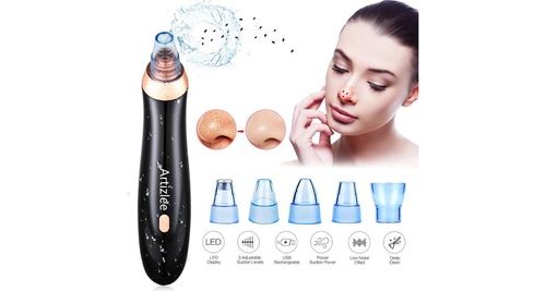 Aspirateur points noirs, nettoyant acné électrique rechargeable extracteur des comédons