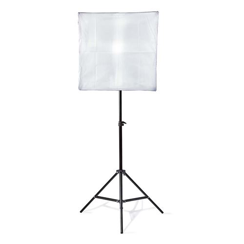Kit d'éclairage pour studio photo 70 W 5500 K 4000 lm Hauteur de fonctionnement: 60-180 cm Lampe incluse: 2 Sac de voyage inclus Noir