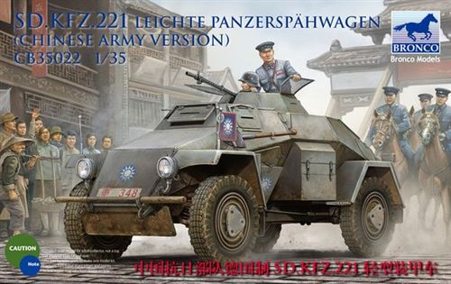 Sd.kfz.221 Armored Car (chinese Version) - 1:35e - Bronco Models