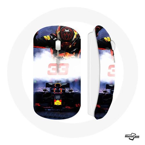 Verstappen Formule 1 Noir Souris sans fil 33 Maniacase