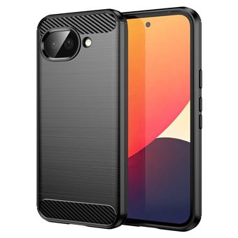 Coque pour Google Pixel 10a 5G - housse etui silicone gel carbone + film ecran - NOIR - htdmobiles - 1