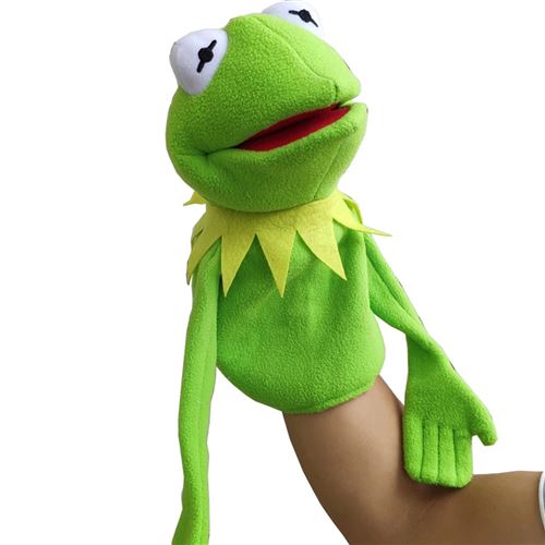 Peluche Marionnette Sesame Street Kermit the Frog FONGWAN poupées interactive Vert 40cm