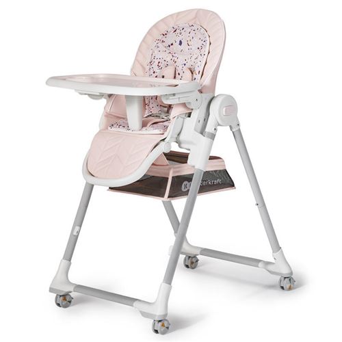 Kinderkraft Chaise haute enfant &eacute;volutive LASTREE rose