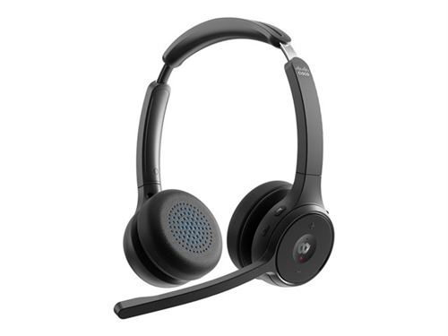 Cisco Headset 722 - Micro-casque - sur-oreille - Bluetooth - sans fil - noir de charbon - Cisco Webex Certified