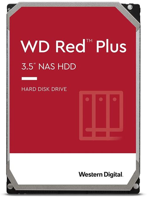 Wd Red Plus Wd20Efzx - Disque Dur - 2 To - Interne - 3.5" - Sata 6Gb/S - 5400 Tours/Min - Mémoire Tampon : 128 Mo