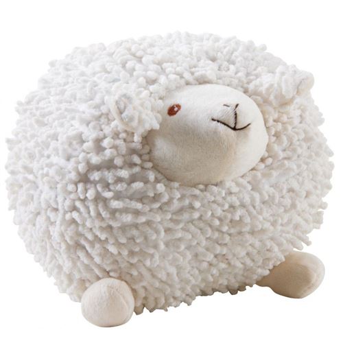 Aubry Gaspard - Mouton en coton blanc Shaggy 20 cm