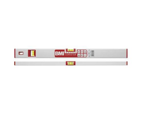 BMI 690060E Eurostar Alu-niveau à bulle, Argent/rouge, 60 cm