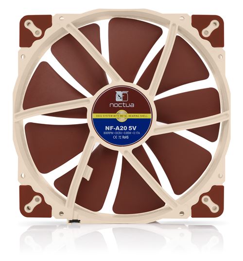 Noctua NF-A20 5V PWM - Ventilateur ch&acirc;ssis - 200 mm