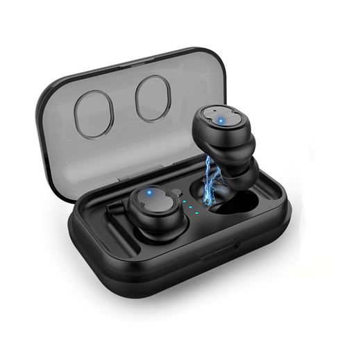YOKULI - Écouteurs Bluetooth 5.0 Sans Fil TWS 8 - Noir
