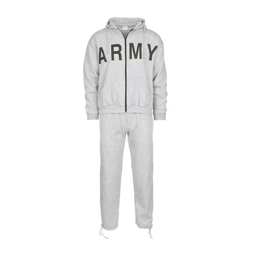 Survêtement complet / jogging Army gris avec capuche Fostex taille XL