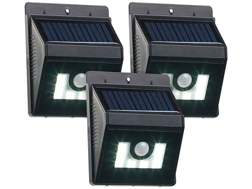 Applique solaire à LED 180 lm avec détecteurs de mouvement/obscurité - x3