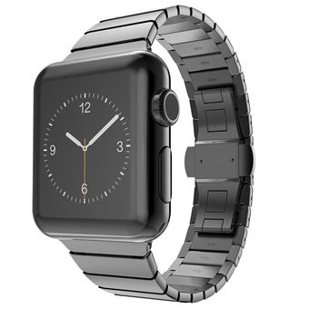 10€ sur Bracelet en métal maillon noir pour votre Apple Watch