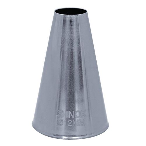 Douille inox unie 12 mm