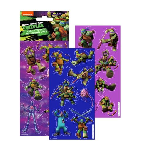 Lot 3 planche de Stickers Tortue Ninja Autocollant Disney 12 x 6 cm scrapbooking - guizmax