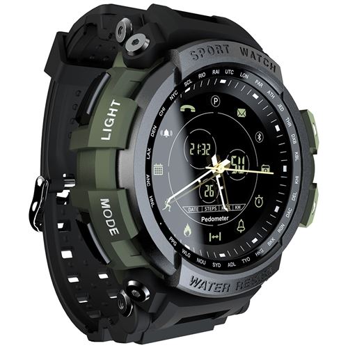 Montre connectée LOKMAT MK28 Avec cadran vert