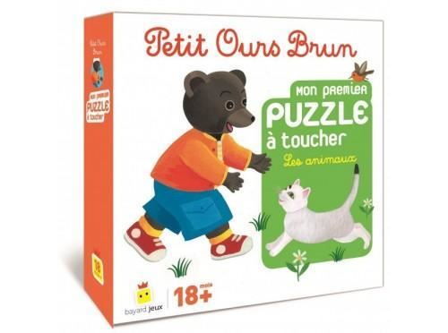 Petit Ours Brun - Mon Premier Puzzle À Toucher : Les Animaux