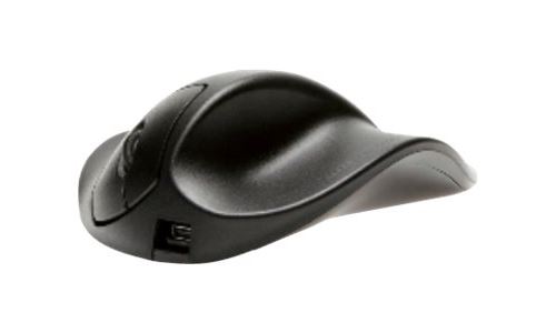 Hippus HandShoeMouse Right Medium - Vertical mouse - pour droitiers - laser - 3 boutons - sans fil - récepteur sans fil USB - noir