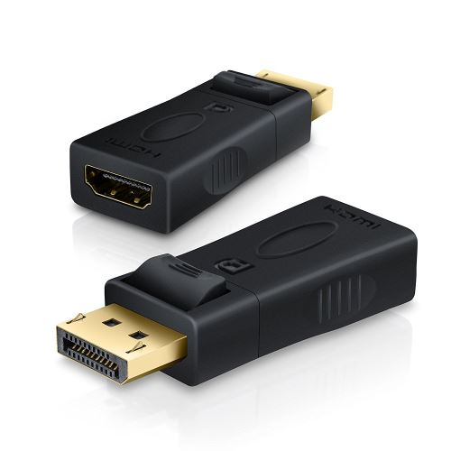 VSHOP ® Adaptateur Audio et Vidéo display port male vers HDMI femelle - haute définition 1080p