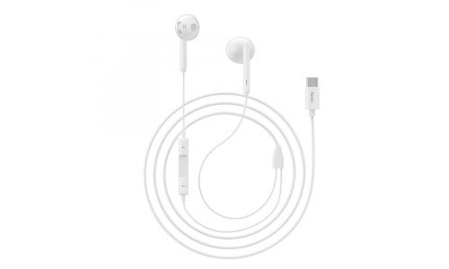 Hoco L10 Ecouteurs stéréo Type USB-C blanc