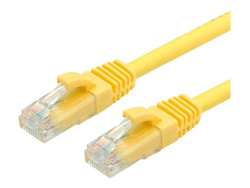 VALUE - Verbindingskabel - RJ-45 (M) naar RJ-45 (M) - 1 m - UTP - CAT 6 - halogeenvrij, gevormd, stevig - geel