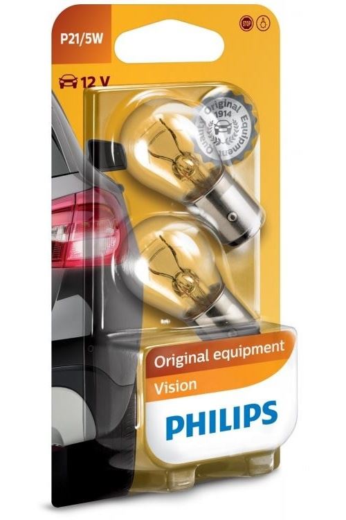 0€15 sur Philips Lampe de voiture Vision P21 / 5W 12 Volt 21 Watt 2 pièces  - Achat & prix