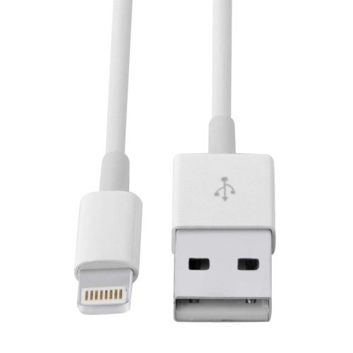 VSHOP® Câble Pour iPhone [2m] Câble Lightning vers USB - Chargeur iPhone pour iPhone 8 / 8 Plus / 7 / 7 Plus / 6s / 6s Plus / 6 / 6 Plus / 5c / 5s / 5 / SE, iPad, iPad Pro, Air, iPad mini et Autres - Blanc