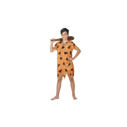 Déguisement pour Enfants Homme des cavernes Orange (1 Pc) (Taille 7-9 Ans)