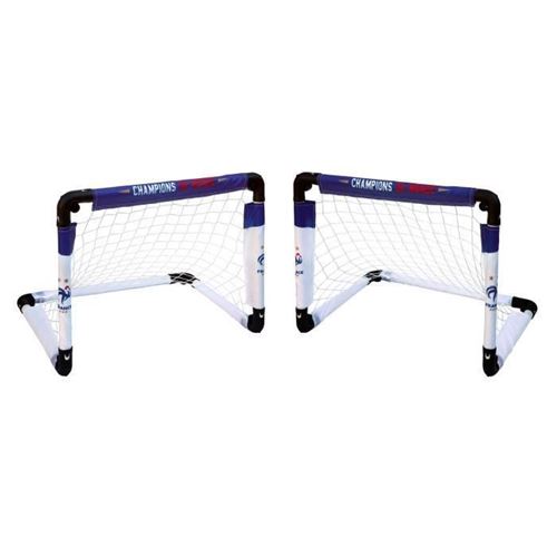 2 Minis Buts Cages Football Pliable FFF Equipe de France