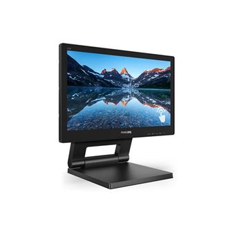 Philips B Line 162B9T - Écran LED - 16" (15.6" visualisable) - écran tactile - 1366 x 768 @ 60 Hz - TN - 220 cd/m² - 500:1 - 4 ms - HDMI, DVI, DisplayPort, VGA - haut-parleurs - texture noire