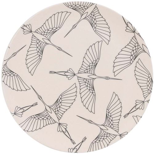 The Home Deco Factory - Assiette en fibre de bambou Eco concept 25 cm Oiseaux
