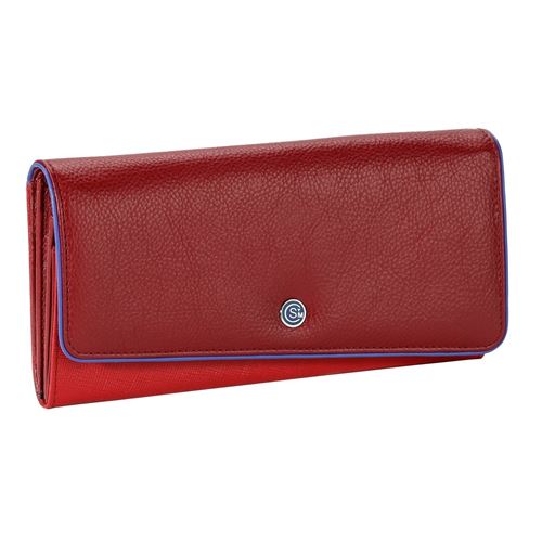 Portefeuille femme en cuir véritable CANAL SAINT MARTIN Viquel Cuir Rouge